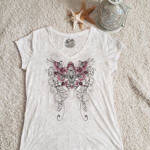 4/$13 Stranded Fleur de Lis top